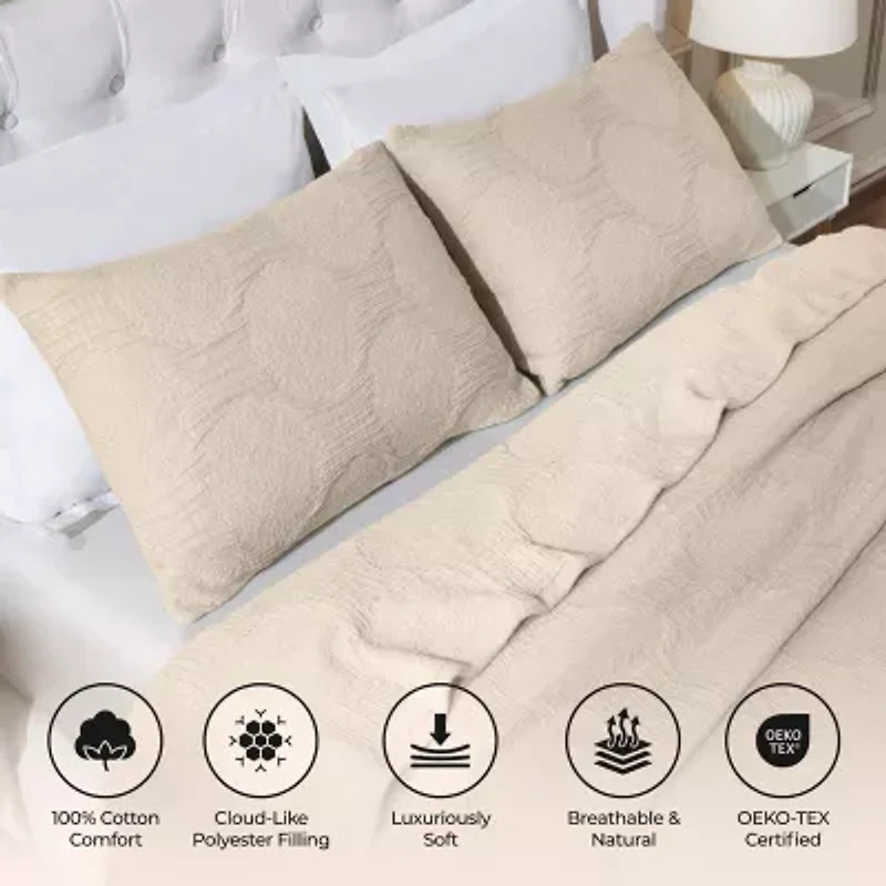 SUPERIOR® Tanta Modern Circles Woven Coverlet