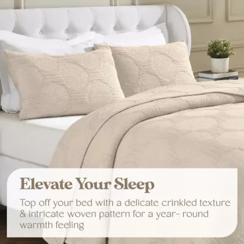 SUPERIOR® Tanta Modern Circles Woven Coverlet