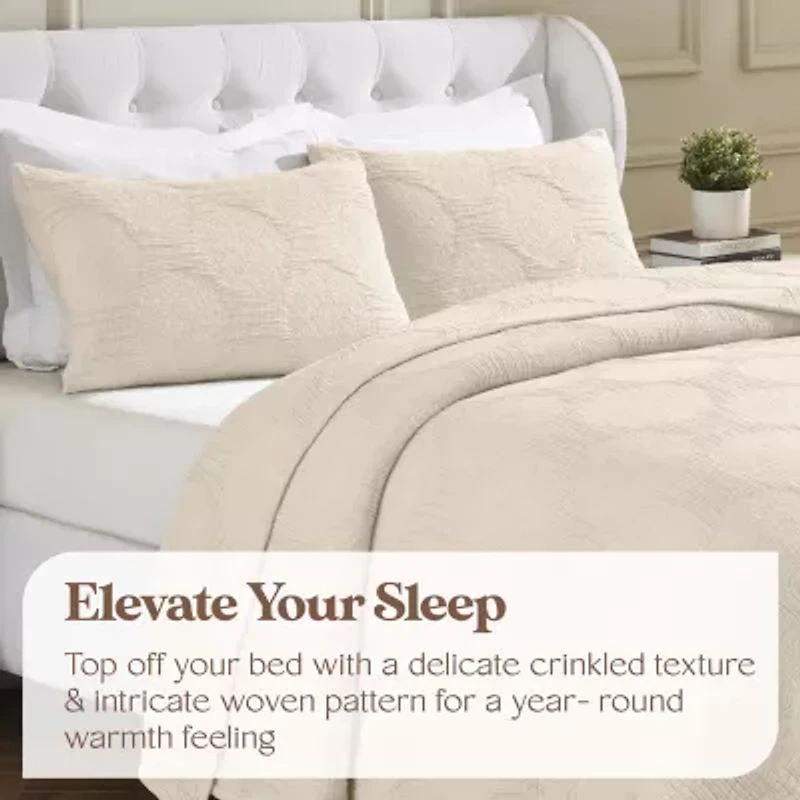 SUPERIOR® Tanta Modern Circles Woven Coverlet