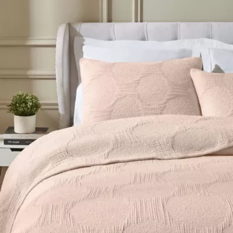 SUPERIOR® Tanta Modern Circles Woven Coverlet