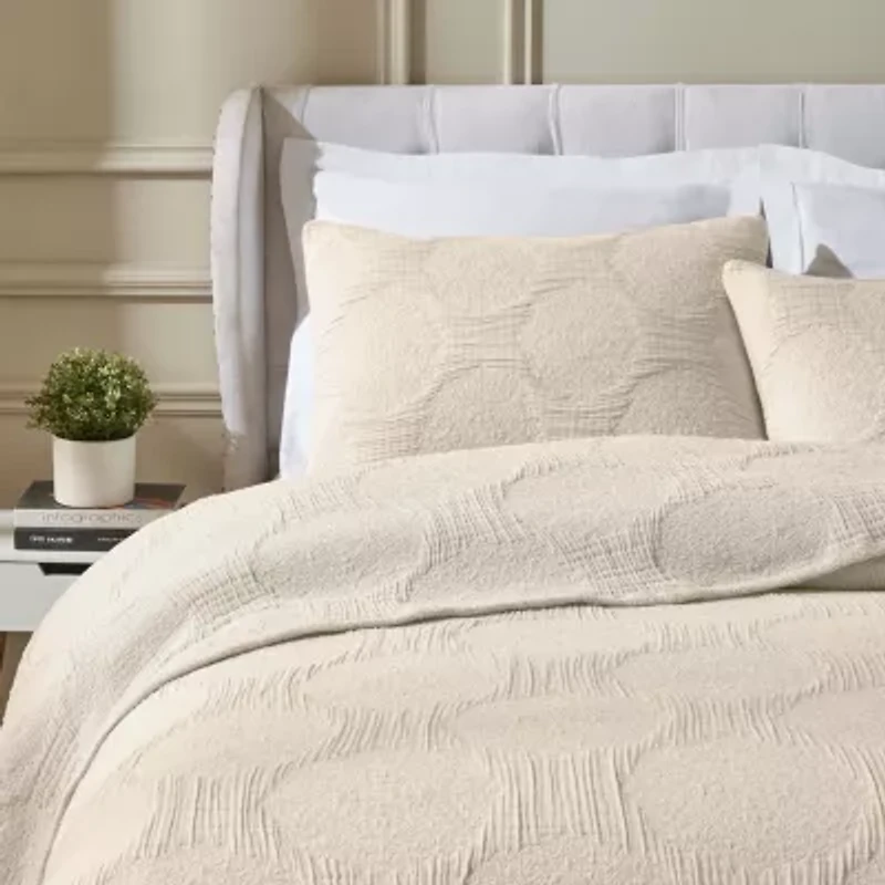 SUPERIOR® Tanta Modern Circles Woven Coverlet