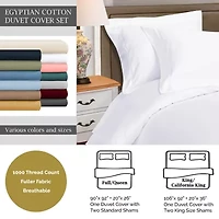 SUPERIOR® Egyptian Cotton 1000tc Luxury Heavyweight Reversible Duvet Cover