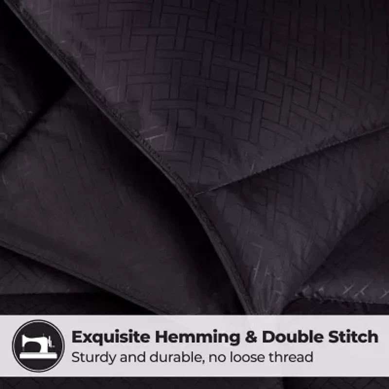 SUPERIOR® Striped All Season Plush Reversible Down Alternative Hypoallergenic Comforter