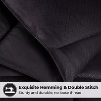 SUPERIOR® Striped All Season Plush Reversible Down Alternative Hypoallergenic Comforter