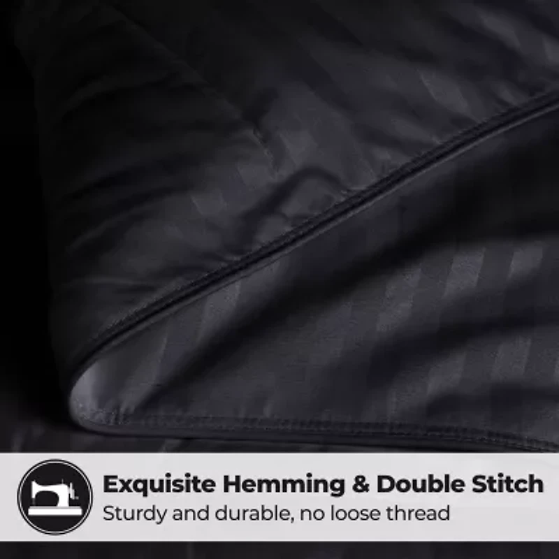 SUPERIOR® Striped All Season Plush Reversible Down Alternative Hypoallergenic Comforter