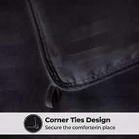 SUPERIOR® Striped All Season Plush Reversible Down Alternative Hypoallergenic Comforter