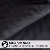 SUPERIOR® Striped All Season Plush Reversible Down Alternative Hypoallergenic Comforter