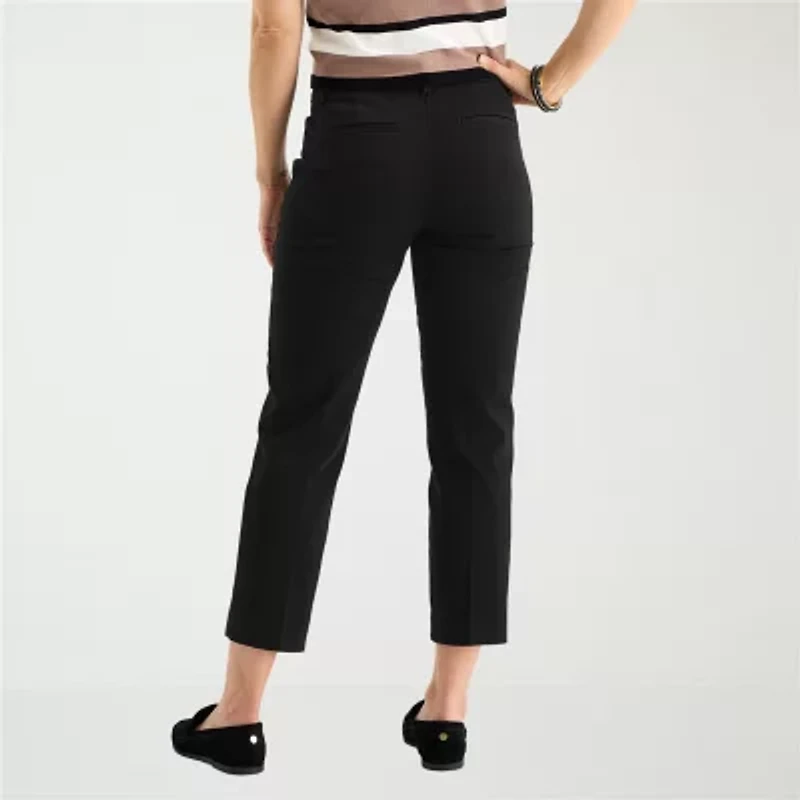 Liz Claiborne Womens Ankle Mid Rise Pant