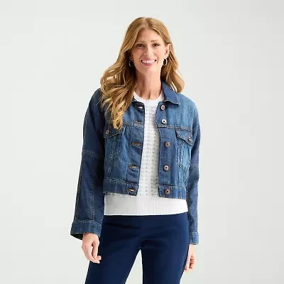 Liz Claiborne Womens Petite Lightweight Jacket