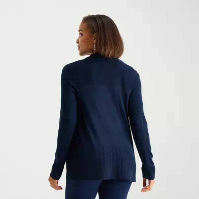 Liz Claiborne Womens Long Sleeve Layered Sweater