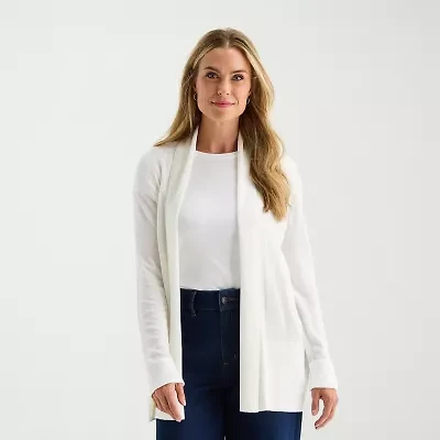 Liz Claiborne Womens Long Sleeve Layered Sweater