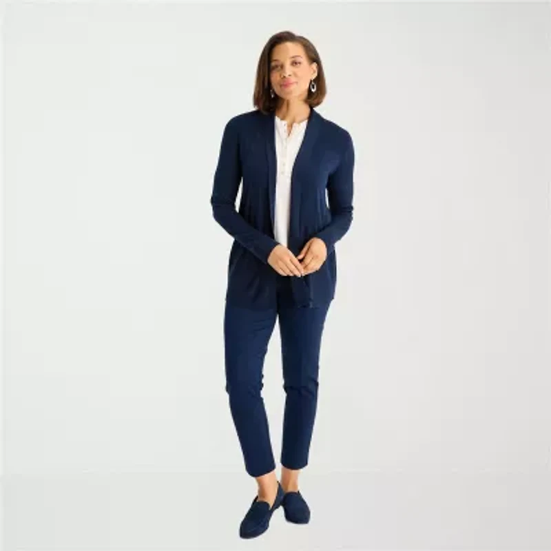 Liz Claiborne Womens Long Sleeve Layered Sweater