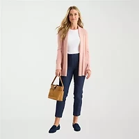 Liz Claiborne Womens Long Sleeve Layered Sweater