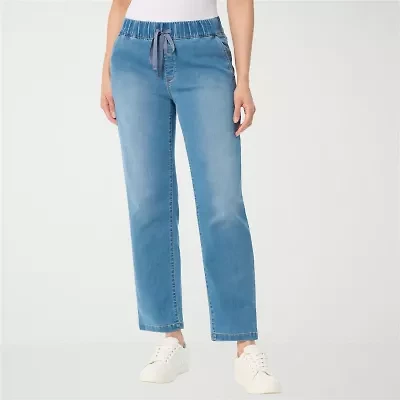 Gloria Vanderbilt Womens High Rise Relaxed Fit Jean