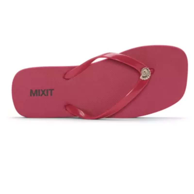 Mixit Womens Embellished Flip-Flops