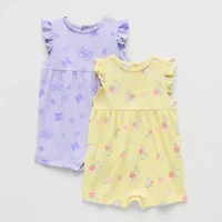 Okie Dokie Baby Girls Sleeveless 2-pc. Romper