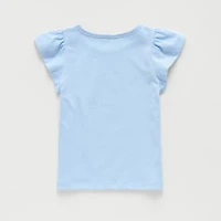Thereabouts Little Girls Crew Neck Short Sleeve Regular Fit Graphic T-Shirt