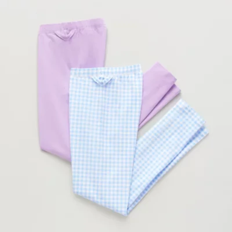 Thereabouts Little & Big Kid Girls Easy-on + Easy-off Seated Wear 24" 2-pc. Full Length Leggings