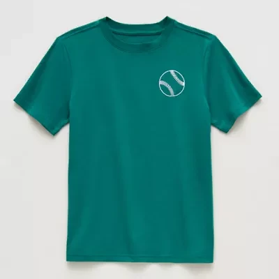 Xersion Little & Big Kid Boys Crew Neck Short Sleeve Regular Fit Graphic T-Shirt
