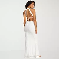 B. Smart Womens Juniors Sleeveless Embellished Pearl Trim Bodycon Dress