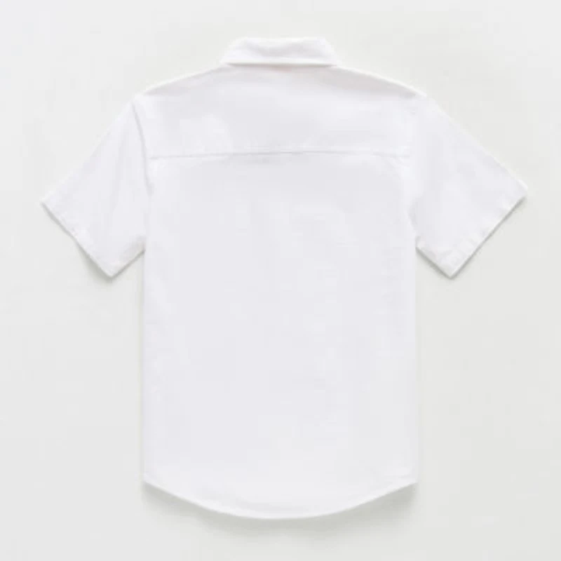 Thereabouts Little & Big Kid Boys Short Sleeve Regular Fit Button-Down Shirt