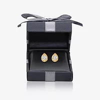 I/Si2 1 CT. T.W. Lab Grown White Diamond 14K Gold Over Silver 9.8mm Pear Stud Earrings