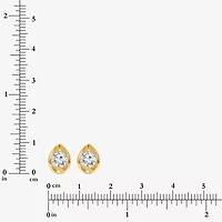 I/Si2 1 CT. T.W. Lab Grown White Diamond 14K Gold Over Silver 9.8mm Pear Stud Earrings