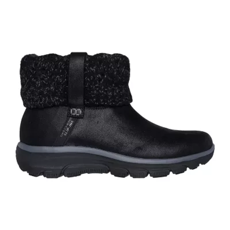 Skechers Hands Free Slip-Ins Womens Easy Going Cozy Weather 2 Flat Heel Winter Boots