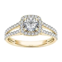 1 CT.T.W. Natural Round Diamond 14K Gold Engagement Ring