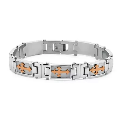 Men's Cross Bracelet Stainless Steel