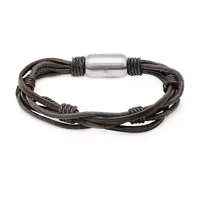 Mens Stainless Steel Wrap Bracelet