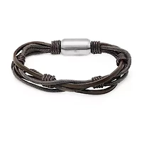 Mens Stainless Steel Wrap Bracelet