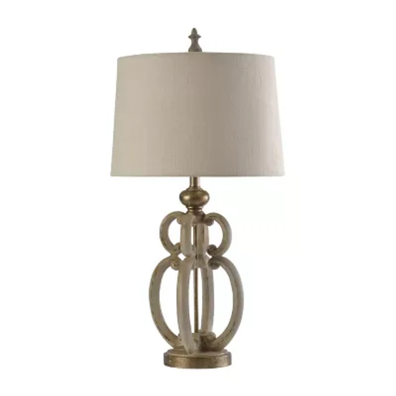 Stylecraft Open Frame Beige Table Lamp