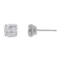 Toc 2 1/2 CT. Cubic Zirconia 10K White Gold 7mm Stud Earrings
