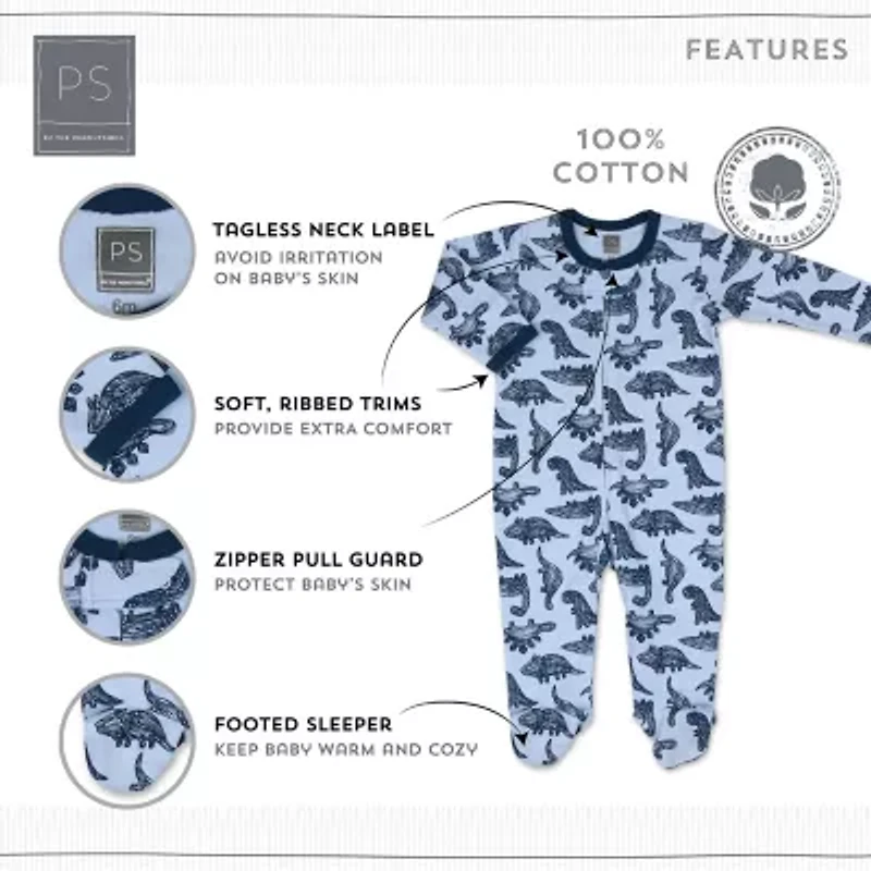 The Peanutshell Baby Boys 3-pc. Animal Sleep and Play