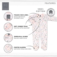 The Peanutshell Baby Girls 3-pc. Sleep and Play