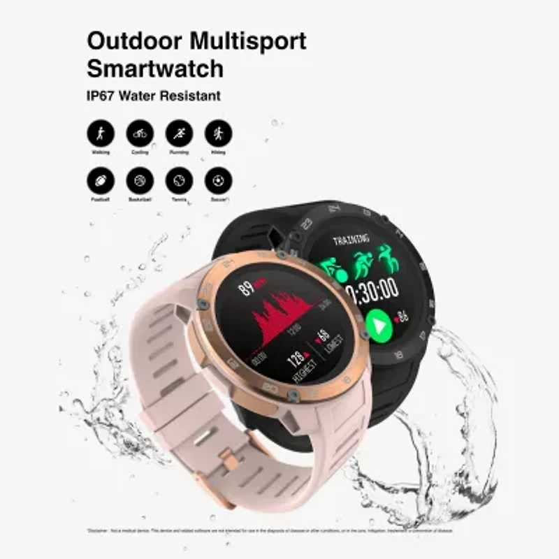 Itouch Explorer Womens Multi-Function Digital Pink Smart Watch 500228r-51-C12