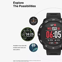 Itouch Explorer Unisex Adult Multi-Function Digital Black Smart Watch 500229b-51-G02