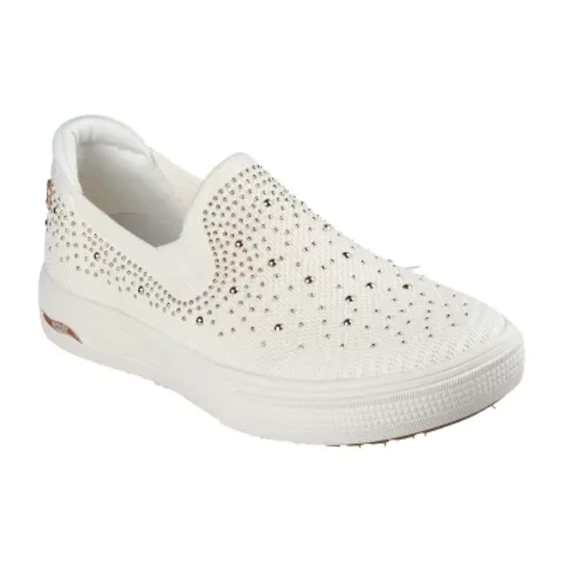 Skechers Arch Fit Arcade Martha Stewart Womens Round Closed Toe Slip-On Shoe