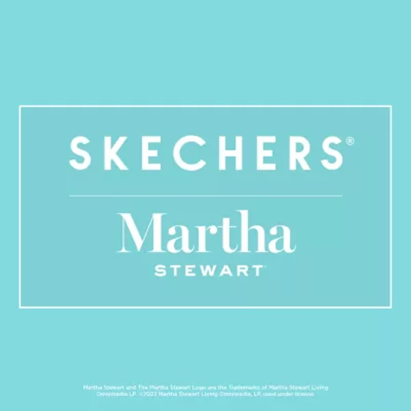 Skechers Arch Fit Arcade Martha Stewart Womens Round Closed Toe Slip-On Shoe