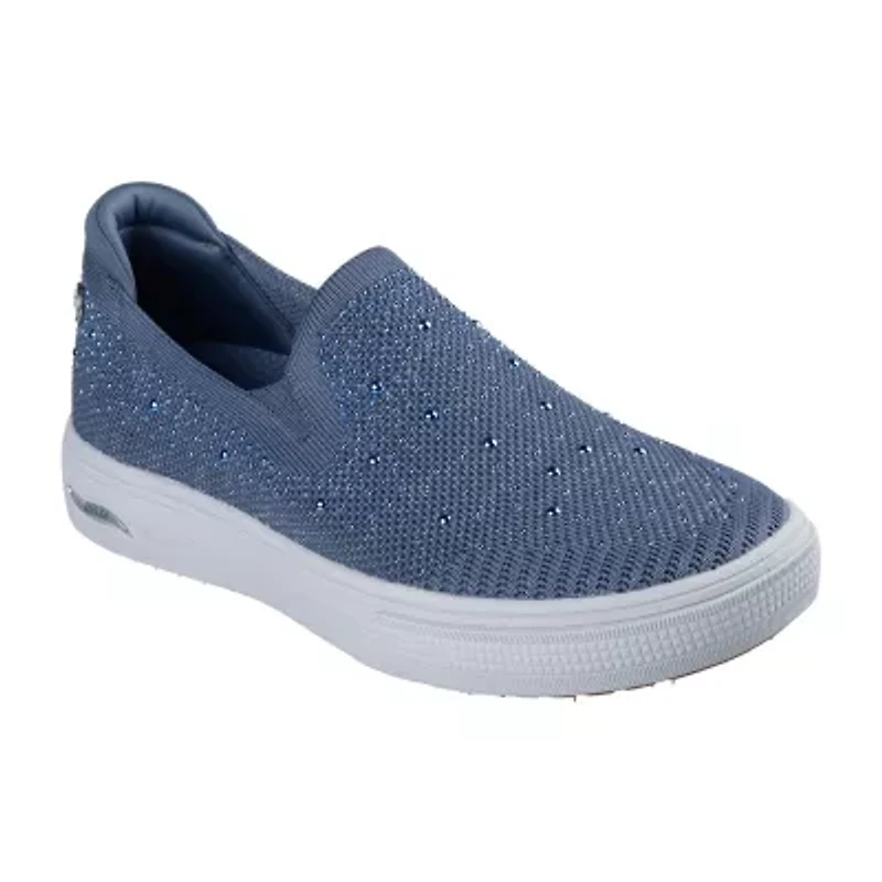 Skechers Arch Fit Arcade Martha Stewart Womens Round Closed Toe Slip-On Shoe