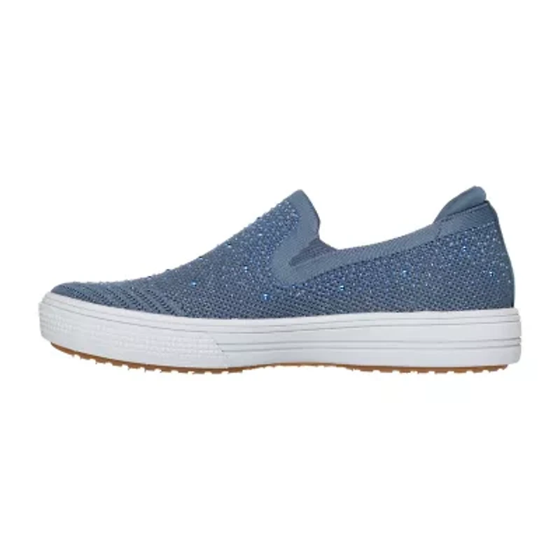 Skechers Arch Fit Arcade Martha Stewart Womens Round Closed Toe Slip-On Shoe