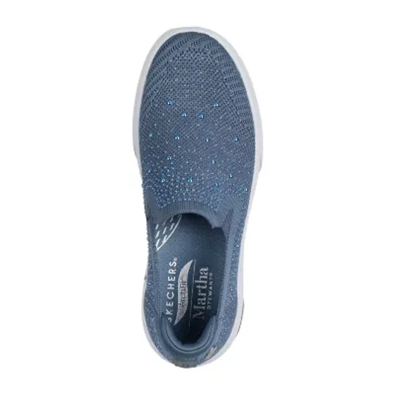 Skechers Arch Fit Arcade Martha Stewart Womens Round Closed Toe Slip-On Shoe