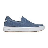Skechers Arch Fit Arcade Martha Stewart Womens Round Closed Toe Slip-On Shoe