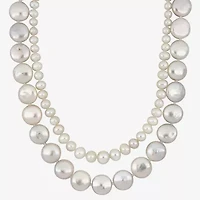 Womens White Inch Strand Necklace