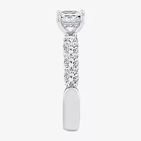 Signature By Modern Bride (F / Vs2) Womens 2 CT. T.W. Lab Grown White Diamond 10K Gold Side Stone Engagement Ring