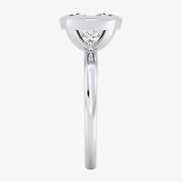 (F / Si1) Womens 3 CT. Lab Grown White Diamond 10K Gold Cushion Solitaire Engagement Ring