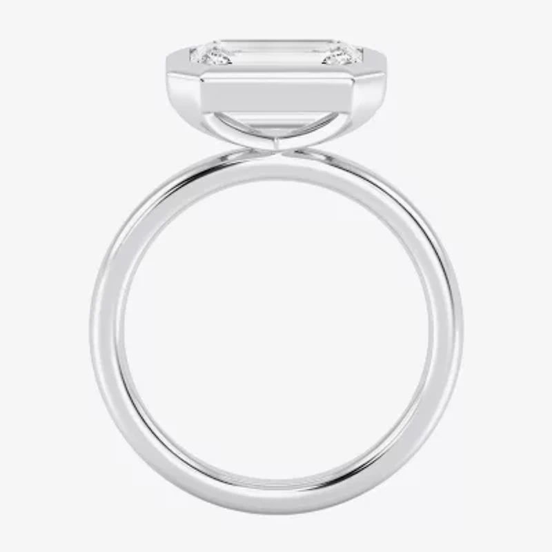 (F / Si1) Womens 3 CT. Lab Grown White Diamond 10K Gold Solitaire Engagement Ring