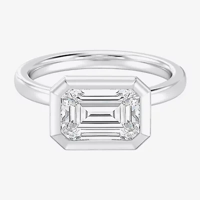 (F / Si1) Womens 3 CT. Lab Grown White Diamond 10K Gold Solitaire Engagement Ring