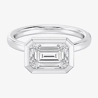 (F / Si1) Womens 3 CT. Lab Grown White Diamond 10K Gold Solitaire Engagement Ring